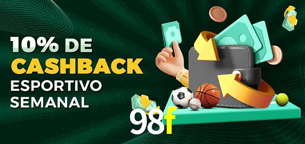 10% de bônus de cashback na 98f